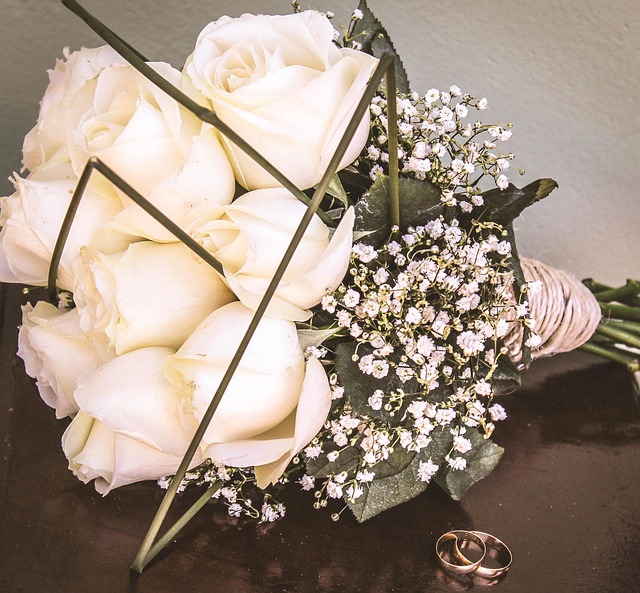 Strauß, Braut, Blumen, Zarte Blumen