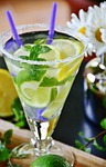 lime, drink, mineral water