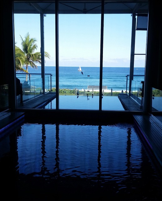 Zimmer, Ozean, Wasser, Ansicht, Meer