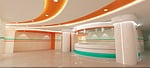 hospital, reception, 3d-max