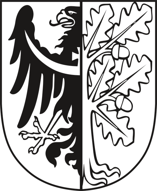 Free coat of arms district wałbrzyski poland vector