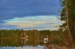 landscape, fishermen, pontoon