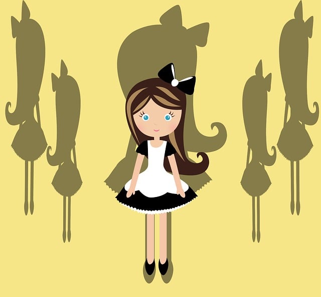 Download free HD stock image of Doll Little Girl Free doll little girl childlike illustration