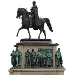 isolated, monument, metal