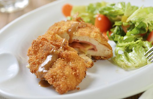 Fotografi Makanan, Keju Ayam Goreng