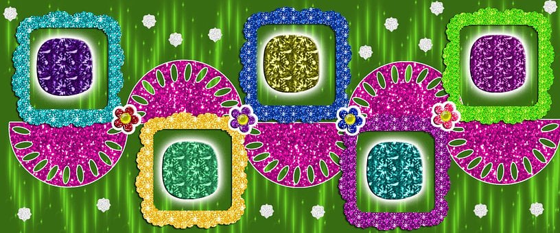 Free Flower Glitter illustration and picture