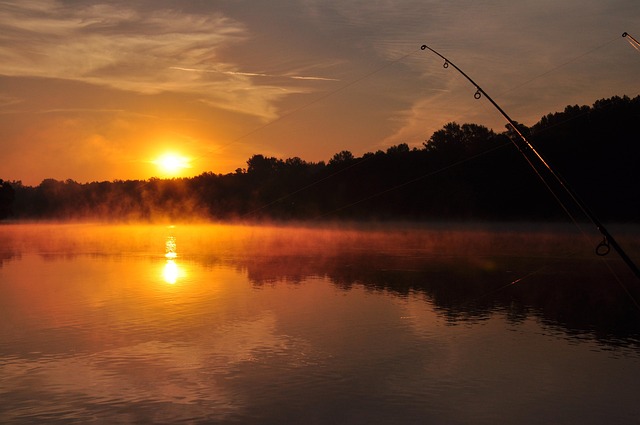 Rivier, Zonsondergang, Natuur