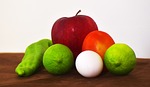 dna, apple, red