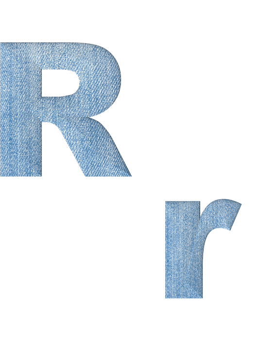 Fabric Letter R Download Fabric 3D Denim Royalty-Free Stock Illustration Image - Pixabay
