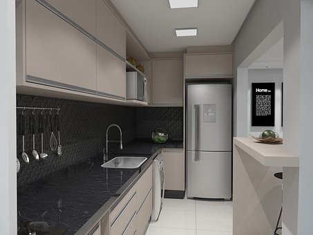 Free Kitchen 3D illustration and picture