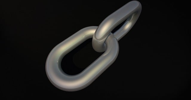 Free chain chain link connection illustration