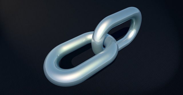 Free chain chain link connection illustration