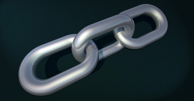 Free chain chain link connection illustration