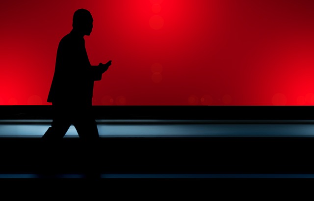 Free businessman mobile platform illustration