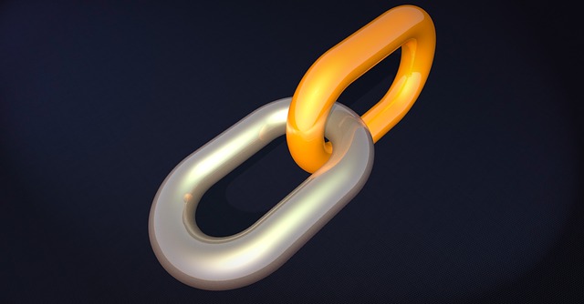 Free chain chain link connection illustration