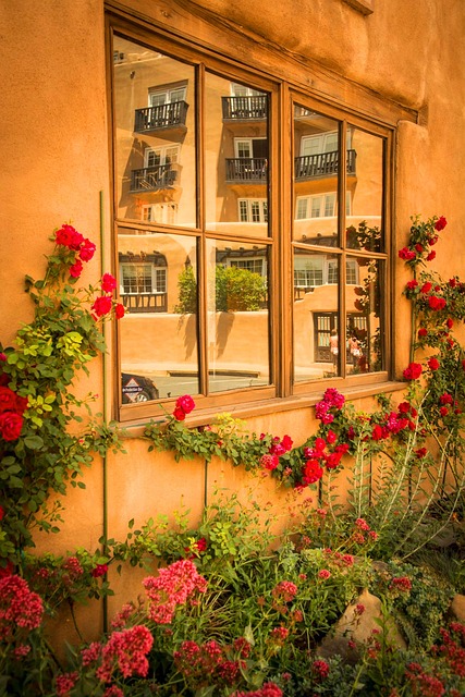 Santa Fe, Nuevo Mexico, Adobe, Vidrio