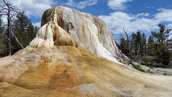 Free Yellowstone Mammoth Hot Springs photo and picture
