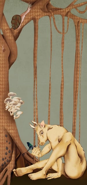 Free Shennong Minotaur illustration and picture