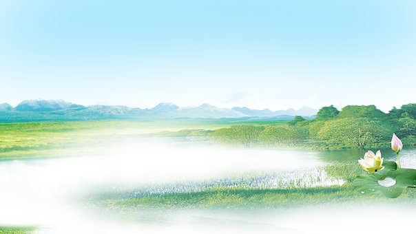 Synthese, Flussufer, Landschaft