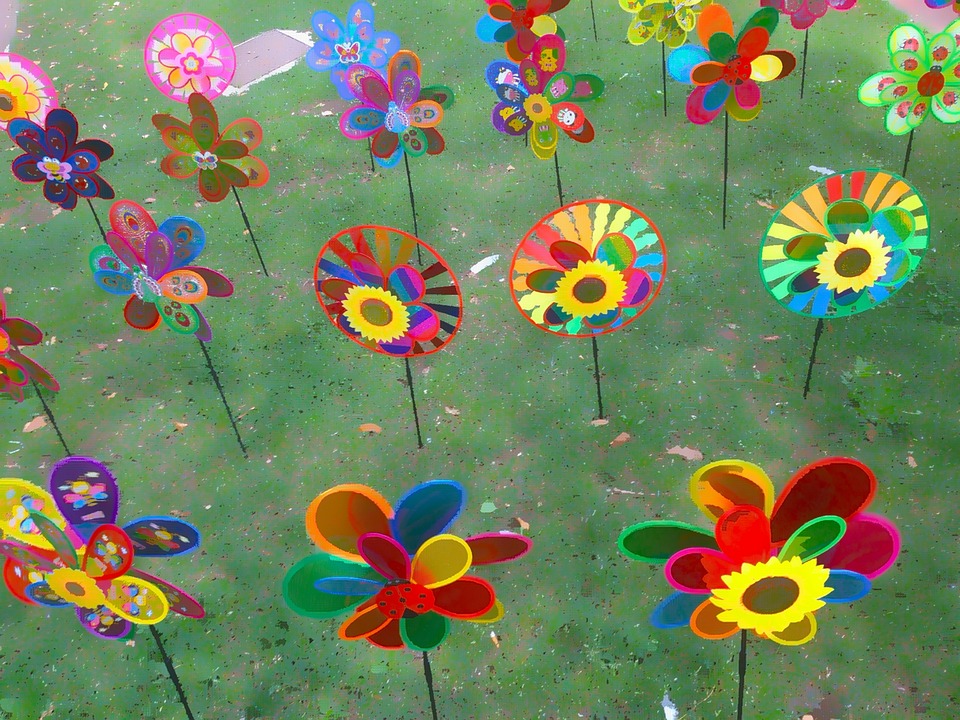 Pinwheel Inlawn Pinwheels Lawn Green - Free photo on Pixabay