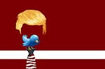 trump, twitter, bird