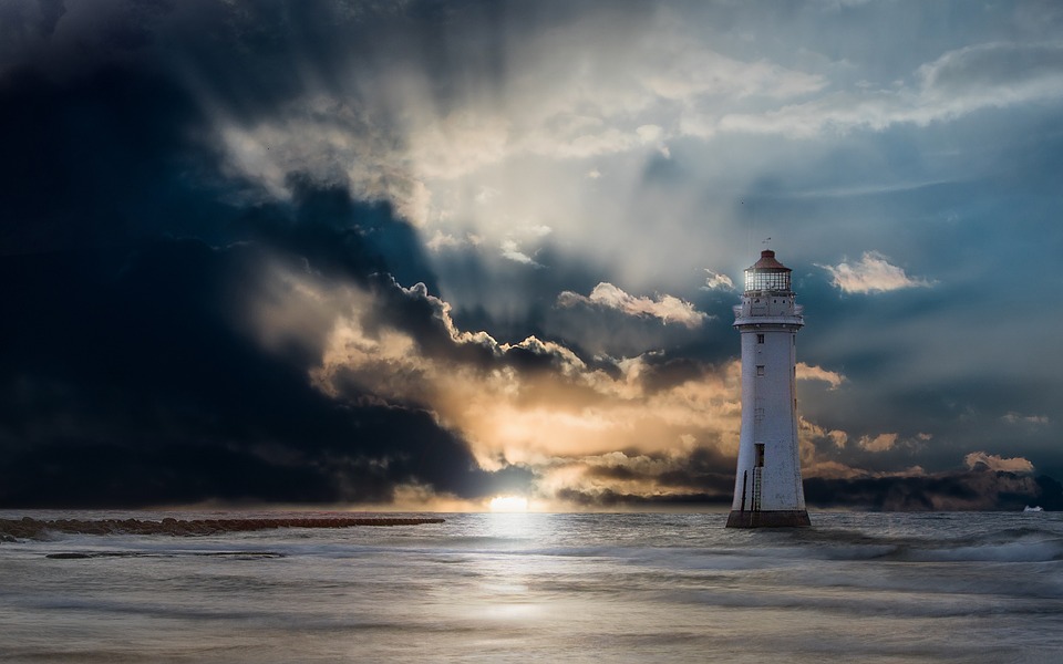 Lighthouse Glow Evening · Free image on Pixabay