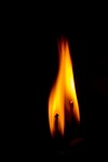 ali, flame, in the dark
