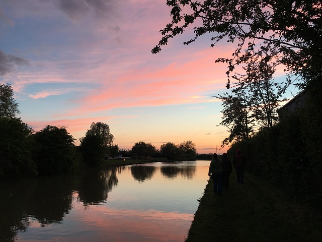 Free Sunset Boats photo and picture