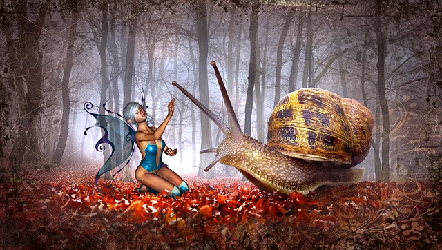 Free fairy tale elf fantasy illustration