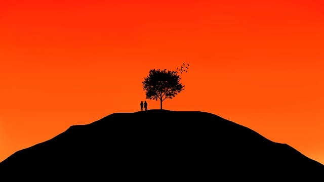 Free tree man women illustration
