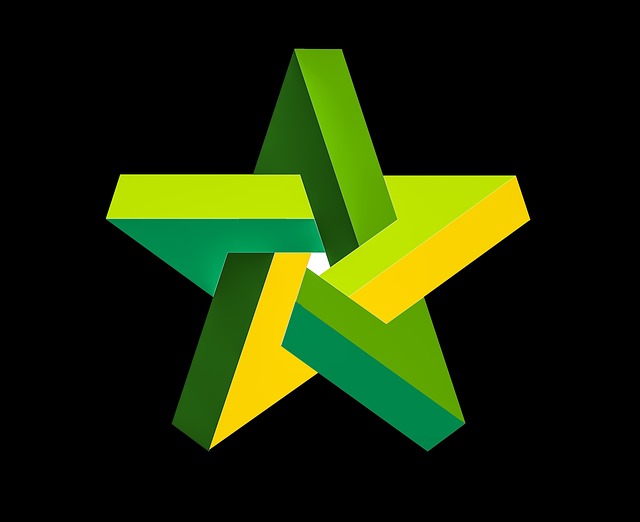 Free star perplexed geometry illustration