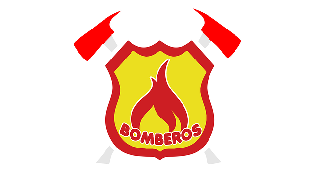 Free firemen coat of arms squad illustration