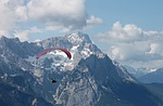paraglider, alpine, zugspitze