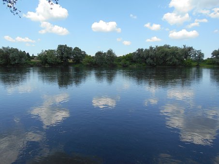 Free River Sky illustration and picture