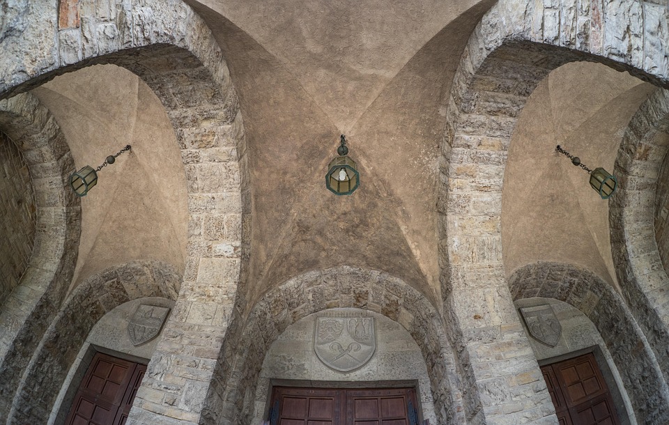 Blanket, Church Ceiling, Baroque, Old, Structure