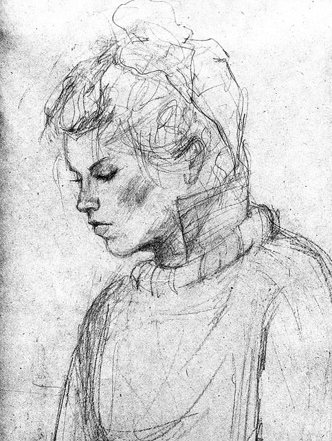 Free Woman Sketch illustration and picture
