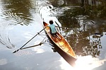 netherlands, canoe, boy