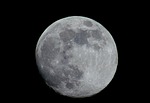 moon, craters, sky