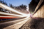 light, road, light trails