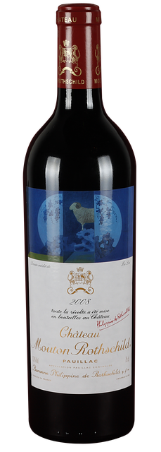 Free wine the name trang mouton illustration
