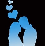 couple, love, hearts