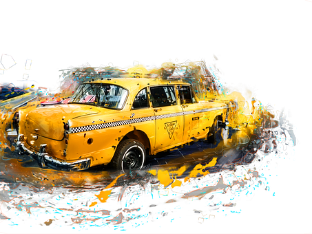 Free Red Bull Taxi illustration and picture