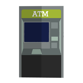 Atm, Vector, Banking, Bank, Cartoon
