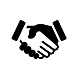 computer icon, handshake, business