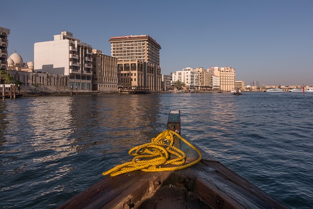 Dubai, Å, Båd, Arabisk, By, Emirater