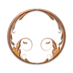 circles, gold, art deco