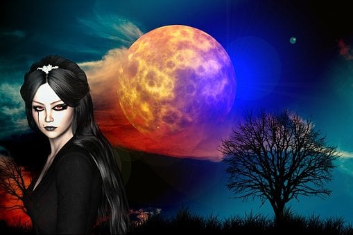 Oscuro, Gótico, Cielo, Nocturno