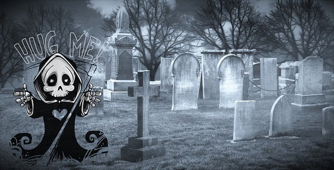 Cementerio, Tumbas, Lapida, Miedo