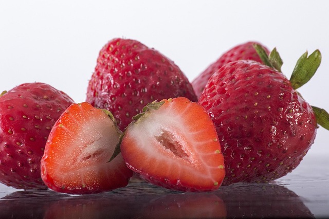 Fresas, Fruta, Rojo, Fruto, Alimentos