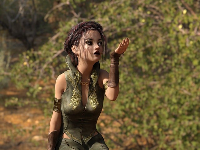 Frau, Elfe, Schön, Figur, Natur, Fantasy